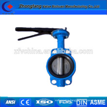 Cast iron wafer type butterfly valve